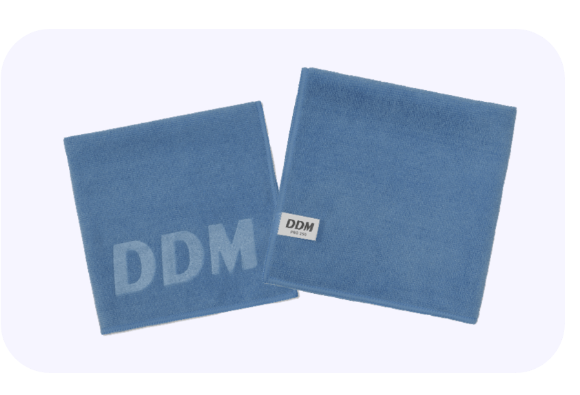 Blue microfiber cloths