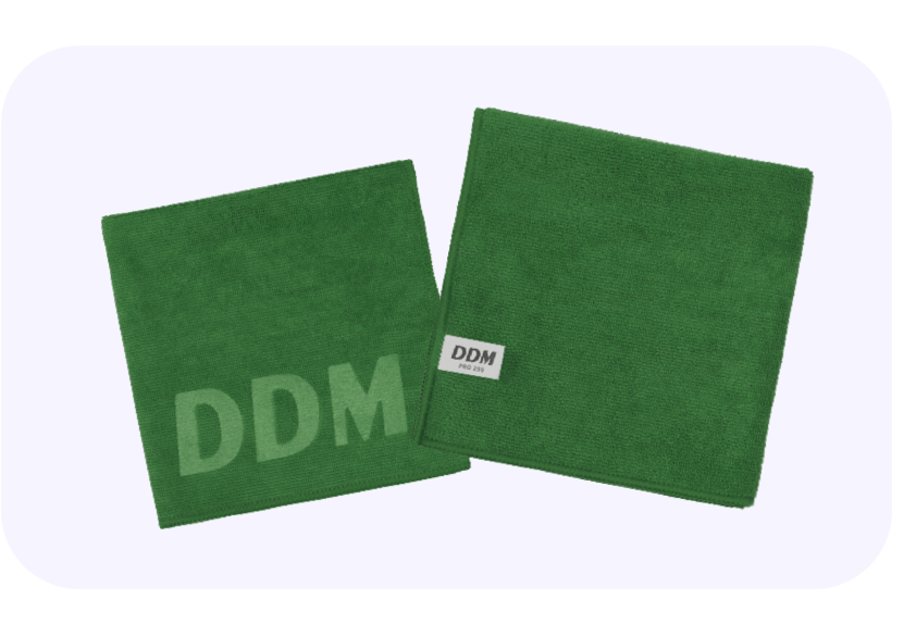 Green microfiber cloths
