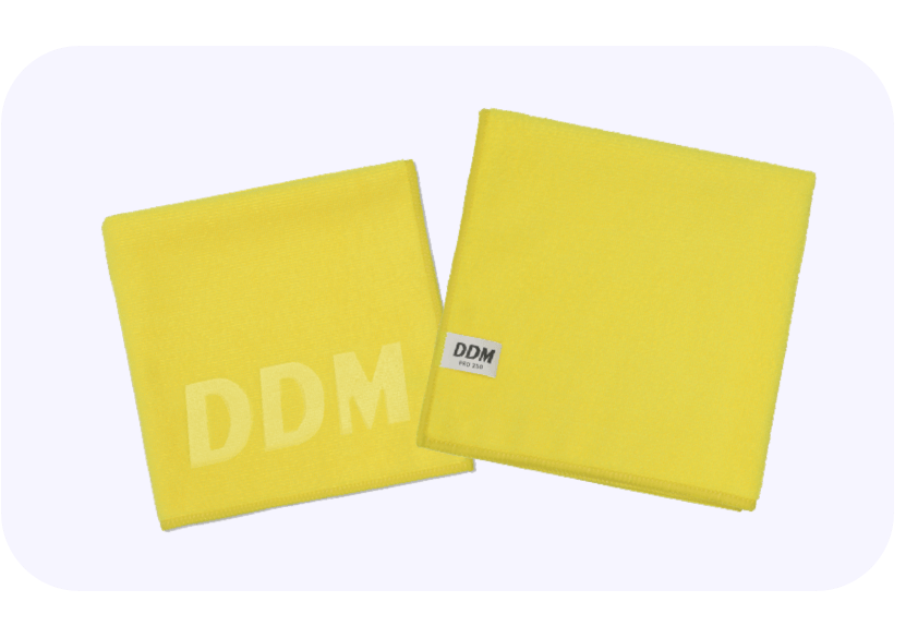 Yellow microfiber cloths